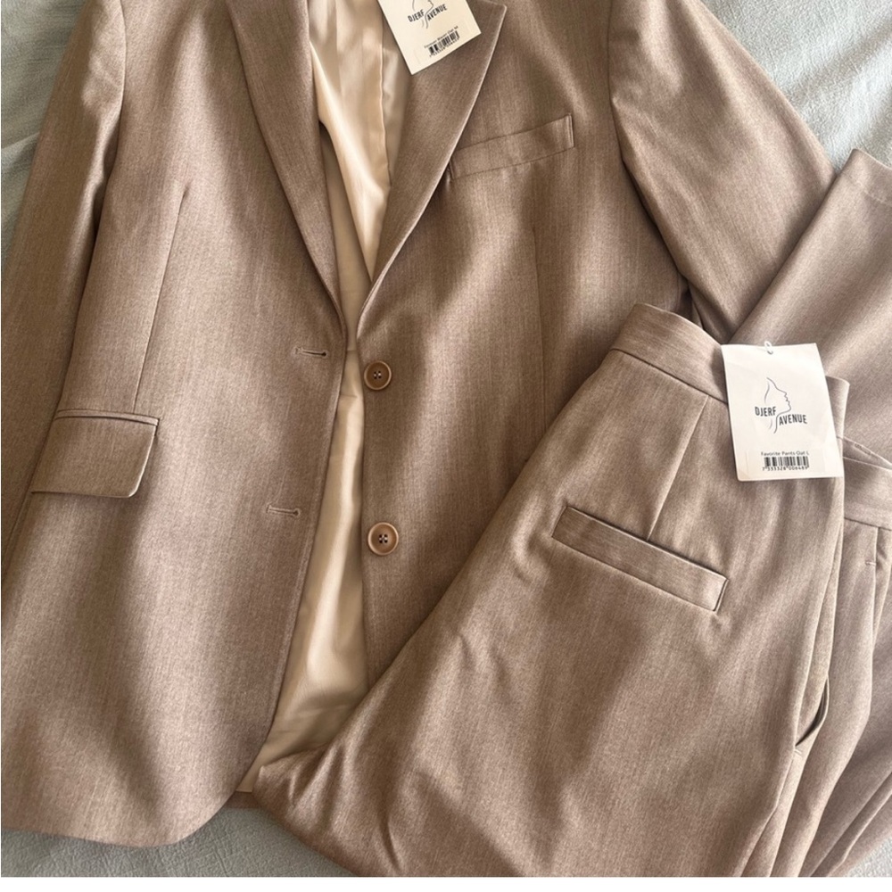 Djerf Avenue Oat Pants ONLY, blazer not included